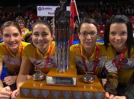 Team Einarson will attempt to defend its title at the 2021 Scotties Tournament of Hearts, beginning on Friday, Feb. 19. (Image: TSN)