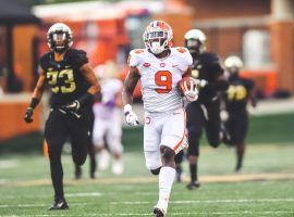 Clemson's No.1 running back Travis Etienne scored big in DFS in Week 1. He looks to repeat that performance in Week 2. (Image: Clemson Tigers)