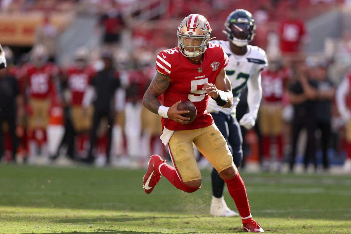 Trey Lance Nienrs QB 49ers Starter Week 5 quarterback San Francisco