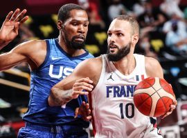 Team USA will take on France in the menâ€™s basketball gold medal game, a rematch of Franceâ€™s pool play win over the Americans. (Image: Getty)