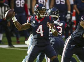 Quarterback Deshaun Watson in the pocket for the Houston Texans last season. (Image: Getty)