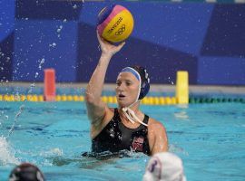 Team USA heads into the womenâ€™s Olympic water polo gold medal match as a heavy favorite over Spain. (Image: Mark Humphrey/AP)