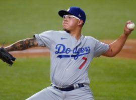 Julio Urias will take the mound for the Los Angeles Dodgers in Game 4 of the World Series on Saturday. (Image: Sue Ogrocki/AP)