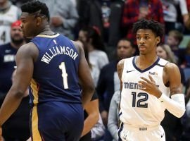 New Orleans Pelicans PF Zion Williamson and Memphis Grizzlies PG Ja Morant in 2020. (Image: Marco Esquondoles/Getty)