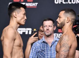 The Korean Zombie Chan Sung Jung (left) will face off against Dan Ige (right) in the main event of UFC Fight Night on Saturday, June 19. (Image: Chris Unger/Zuffa)