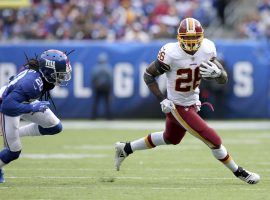 Washington Redskins running back Adrian Peterson has been a big reason the team is 5-2. (Image: AP)