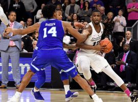 Providence Friars guard Alpha Diallo drives to the hoop against Seton Hall at Dunkin' Donuts Center in Providence, Rhode Island. (Image: AP)