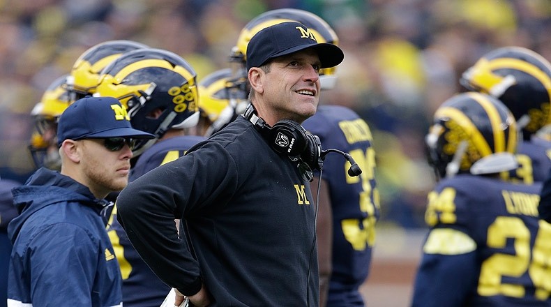 Michigan coach Jim Harbaugh