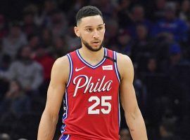 Philadelphia 76ers point guard Ben Simmons during a game against the Boston Celtics. (Image: Porter Lambert/Getty)