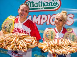 Joey Chestnut and Miki Sudo are the defending champions of the Nathanâ€™s Hot Dog eating contest. (Image: UPI)