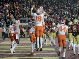 Clemson’s football team has plenty to celebrate, including being No. 2 in the country and a 10-0 record. (Image: AP)