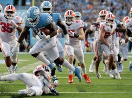 The University of North Carolina nearly upset No. 1 Clemson, and as a result AP Top 25 voters dropped the Tigers to No. 2. (Image: AP)