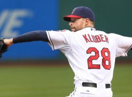 Right-handed ace pitcher Corey Kluber won the Cy Young Award last year and Las Vegas has set his 2018 victory total at 16.5. (Image: Cleveland.com)