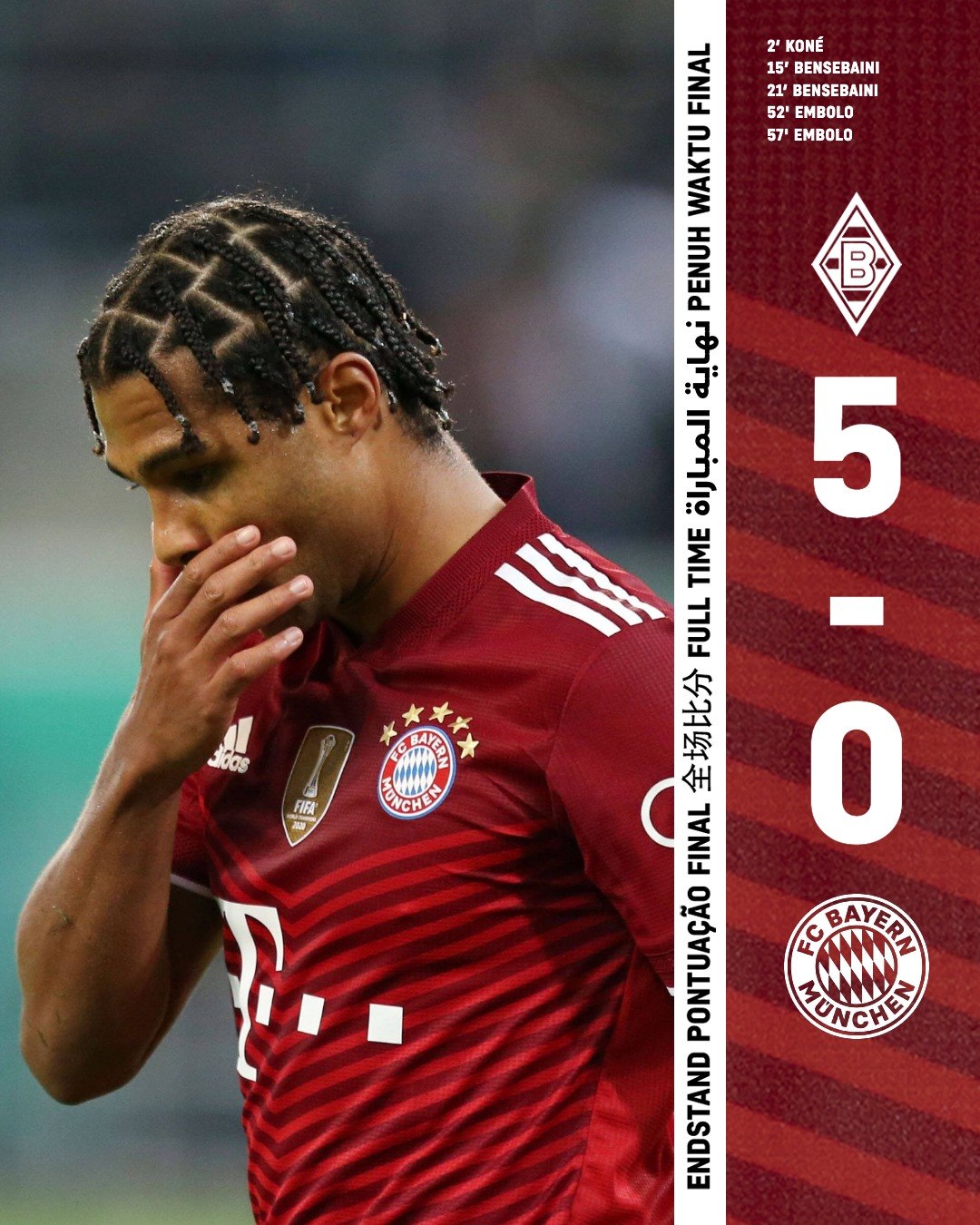 Gladbach Bayern 5-0