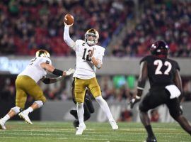 Notre Dame quarterback Ian Book will have the task of leading the Fighting Irish against Navyâ€™s No. 15th ranked defense. (Image: UND.com)