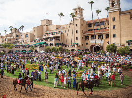 Del Mar's paddock will be packed on opening day, July 17, but top trainer Jerry Hollendorfer will be missing Image (Del Mar Thoroughbred Club)