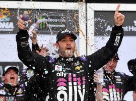 Jimmie Johnson was winless last year, but won the 2019 Advance Auto Parts Clash on Sunday. (Image: USA Today Sports)