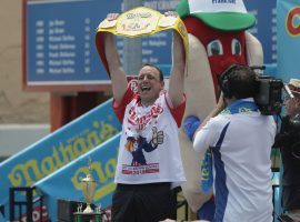 Joey Chestnut will be going for his 13th Mustard Belt in the Nathanâ€™s Famous Hot Dog Eating Contest, but there will be no crowds to cheer him on because of the COVID-19 global pandemic. (Image: Getty)