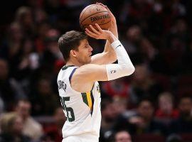 Ex-Jazz shooting guard Kyle Korver playing against the Chicago Bulls. (Image: Getty)