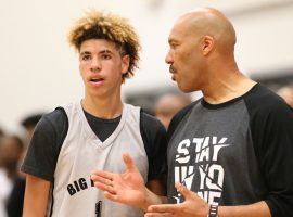 5LaMelo Ball, left, and his father, LaVar, discussed his future, and decided he should return to high school. (Image: USA Today Sports)