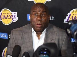 Magic Johnson talked about why he left the Los Angeles Lakers, and painted an unflattering portrait of the organization. (Image: Getty)