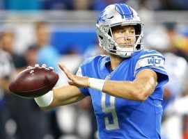 Matt Stafford is nursing a knee injury, but he said he should be ready to play on Sunday. (Image: MLive.com)