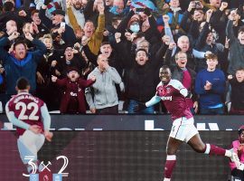 West Ham went up to third in the Premier League after beating Liverpool 3-2 at The London Stadium on Sunday. (Image; Twitter/westham)