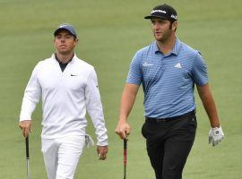 Jon Rahm, right, is the favorite at the Zozo Championship, but Rory McIlroy is the better bet in a match up wager between the two golfers. (Image: USA Today Sports)