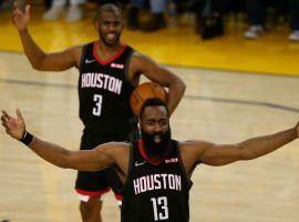 James Harden and Chris Paul are teammates 'til the end. (Image: Sports Illustrated)