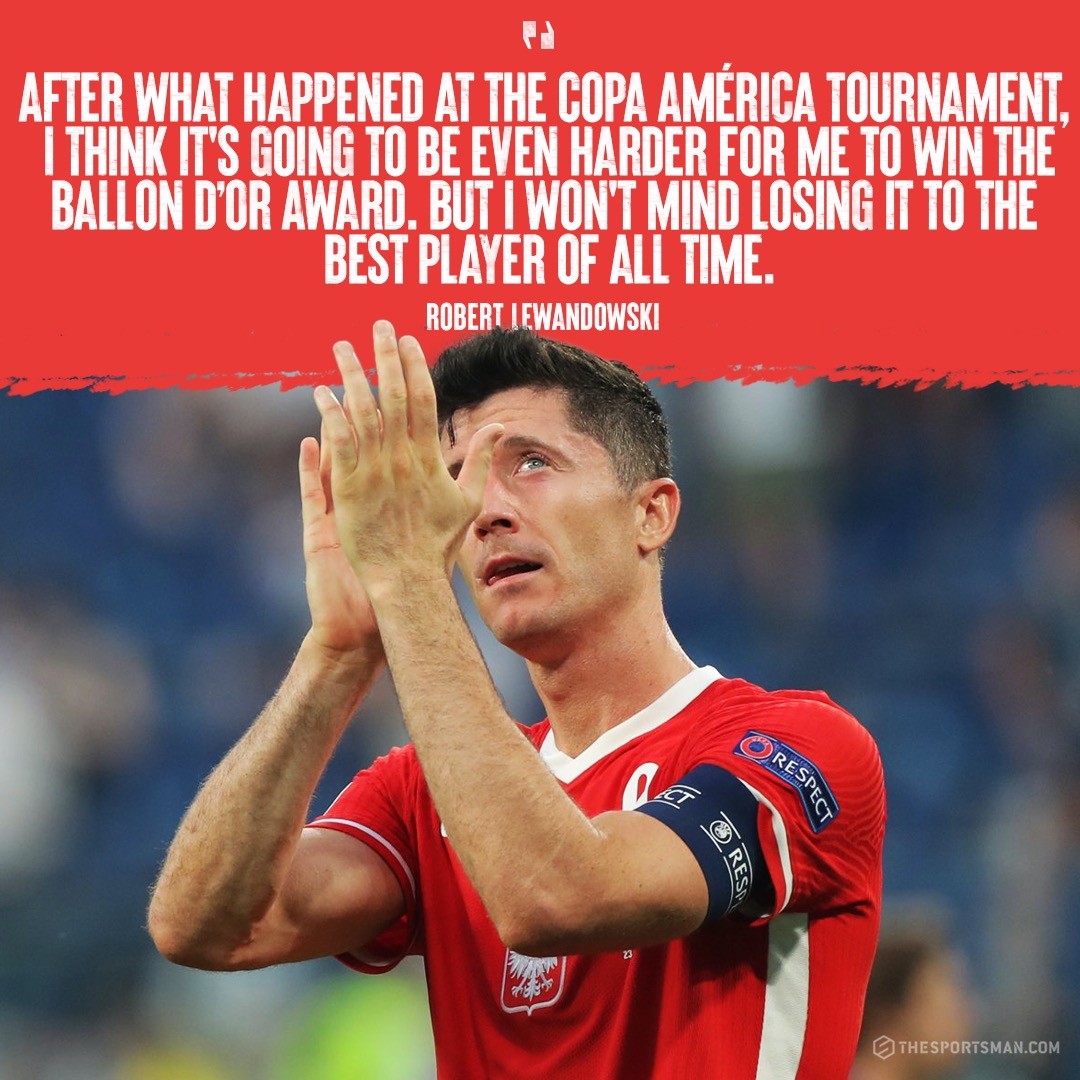 Lewandowski about Messi