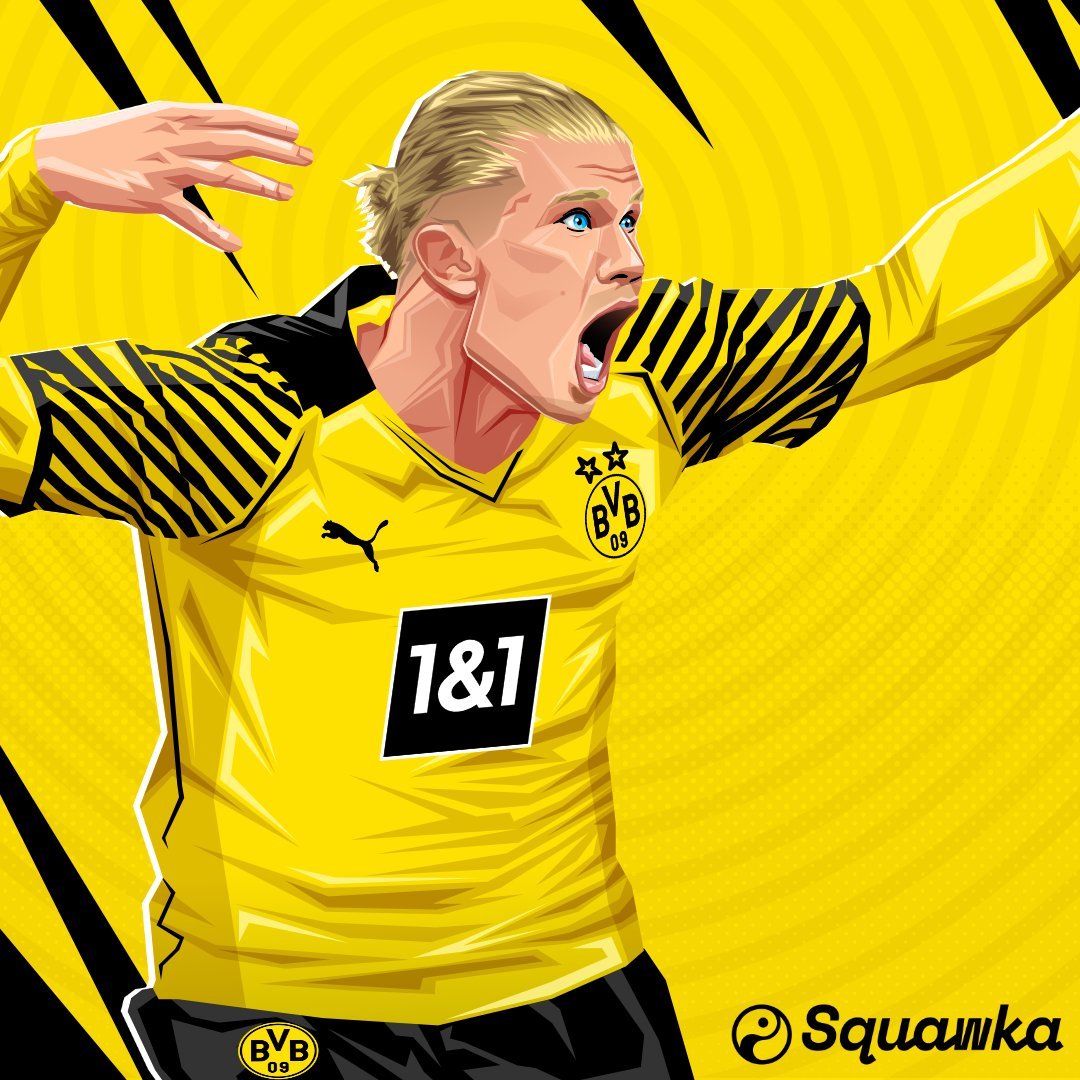 Haaland returned after injury and scored for Dortmund vs Wolfsburg