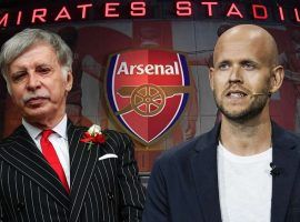 Daniel Ek (right) wishes to become the owner of Arsenal, replacing American billionaire Stan Kroenke (left). (Image: Goal.com)