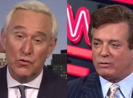 Roger Stone, left, and Paul Manafort are favorites to receive a President Trump pardon, according to odds posted by Bovada. (Image: Getty)