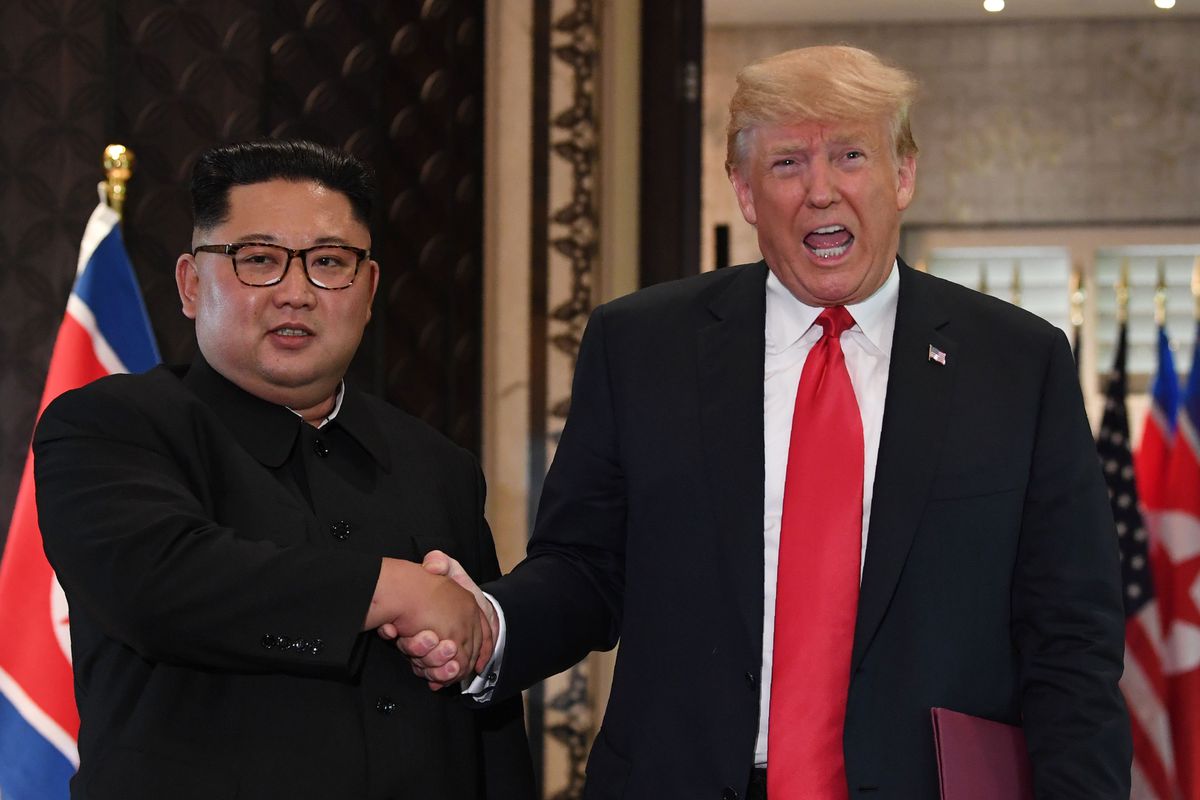 Kim Jong Un, Donald Trump