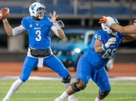 Buffalo quarterback Tyree Jackson is a projected top-10 pick in next Aprilâ€™s NFL Draft. (Image: University of Buffalo)