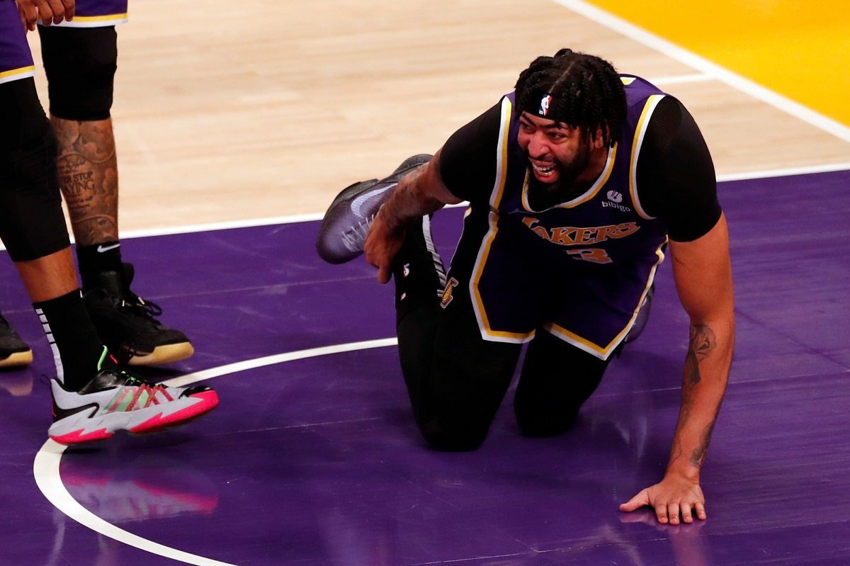 Anthony Davis ankle injury Lakers Jazz