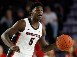 Potential lottery pick Anthony Edwards playing for the Georgia Bulldogs in 2019. (Image: Joshua L. Jones/AP)