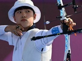 South Koreaâ€™s An San has already won two gold medals in Tokyo, and is the favorite to win the womenâ€™s archery individual title as well. (Image: Adek Berry/AFP)