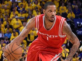 Trevor Ariza will return to the Houston Rockets lineup on Monday after serving a two-game suspension. (Image: Kyle Terada-USA TODAY Sports)