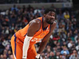 Center Deandre Ayton playing in the playoffs with the Phoenix Suns. (Image: Getty)