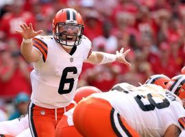 Baker Mayfield from the Cleveland Browns in Week 1 against the Kansas City Chiefs. (Image: Jamie Squire/Getty)