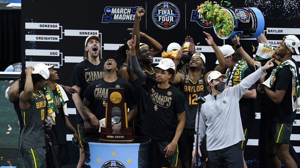 Baylor Wins March Madness CHampionship Blows Out Gonzaga Bears