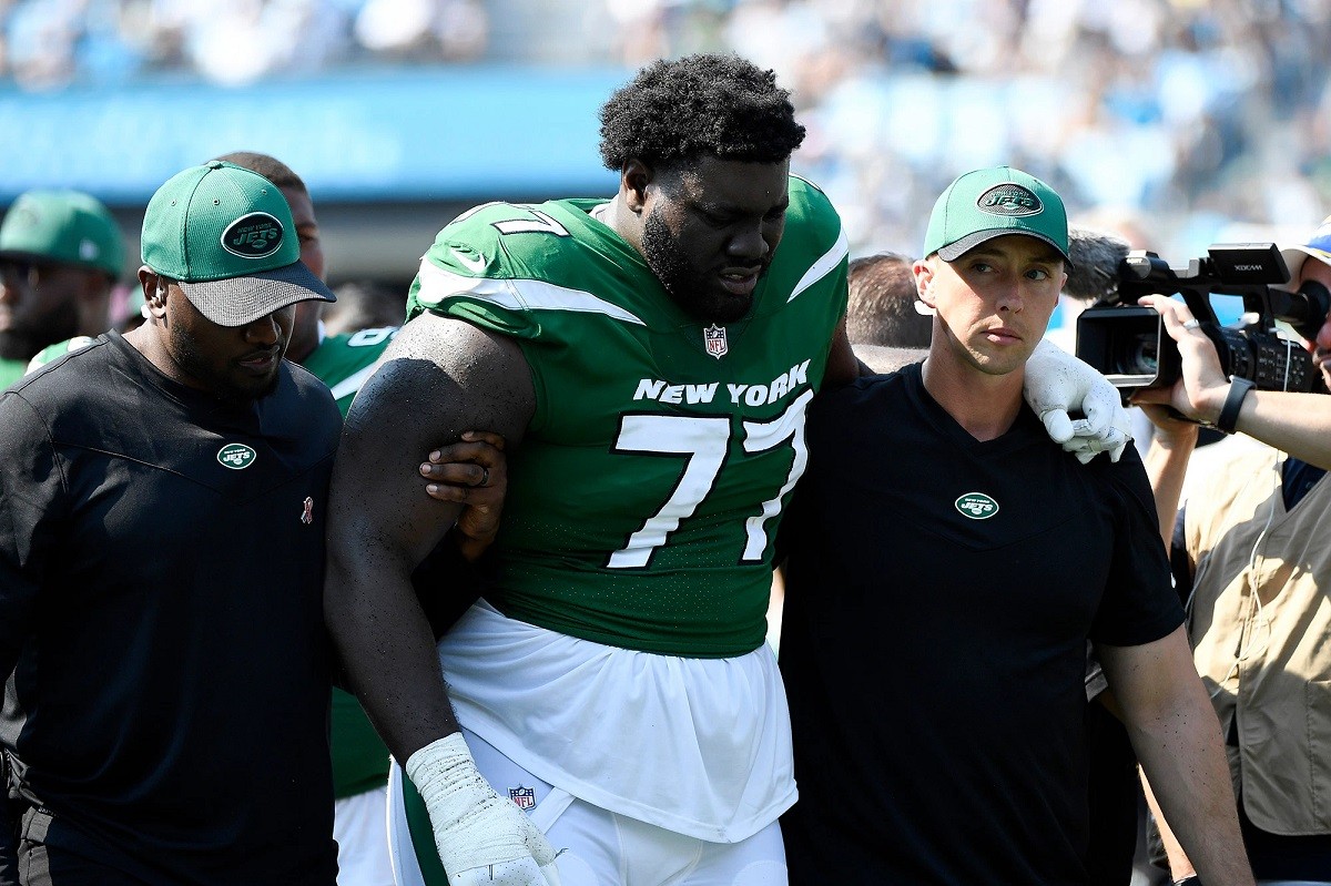 New York Jets LOLJets Mekhi Becton out knee injury