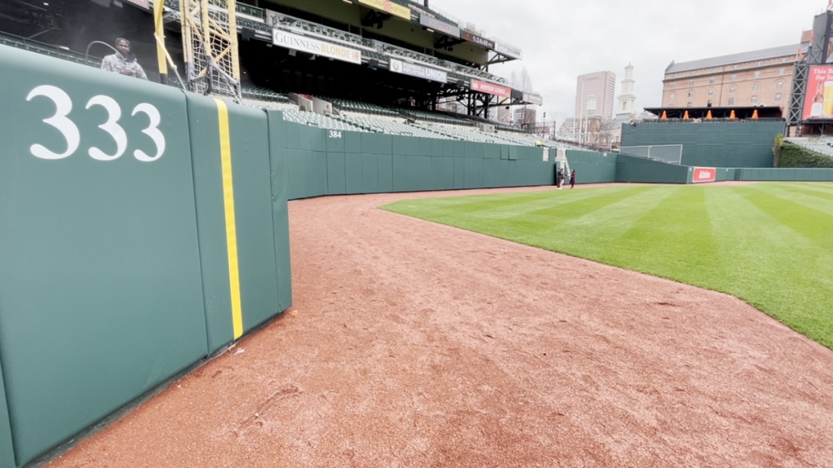 Camden Yards outfield wall new dimensions Baltimore Orioles Yankees Aaron Judge home runs