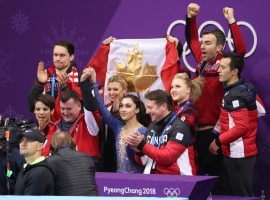 Team Canada had little trouble in the team figure skating event, finishing well ahead of OAR to take home the gold medals. (Image: COC/Jason Ransom)