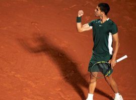 Carlos Alcaraz won the 2022 Barcelona Open to move into the top 10 of the world rankings at age 18. (Image: Getty)