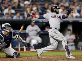 Carlos Santana will be rejoining the Cleveland Indians following a blockbuster three-team trade with Tampa Bay and Seattle. (Image: Kathy Willens/AP)