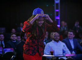 Chiquita Evans made history on Tuesday when she became the first woman to be drafted to an NBA 2K League team. (Image: Slam)