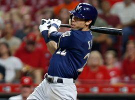 The red-hot Christian Yelich has helped propel the Milwaukee Brewers towards an MLB playoff position. (Image: David Kohl/USA Today Sports)