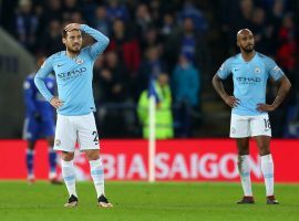 Manchester City fell to third place in the EPL standings following a 2-1 loss at Leicester City on Boxing Day. (Image: Getty)